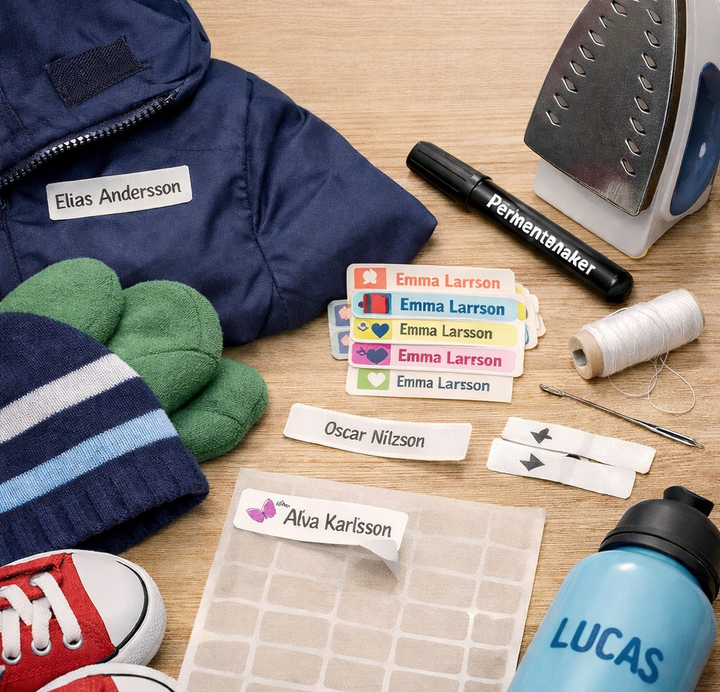 Hur märker man kläder? Den kompletta guiden för barn, skola och förskola